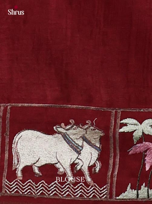 Tussar Embroidery Saree - EJ11031