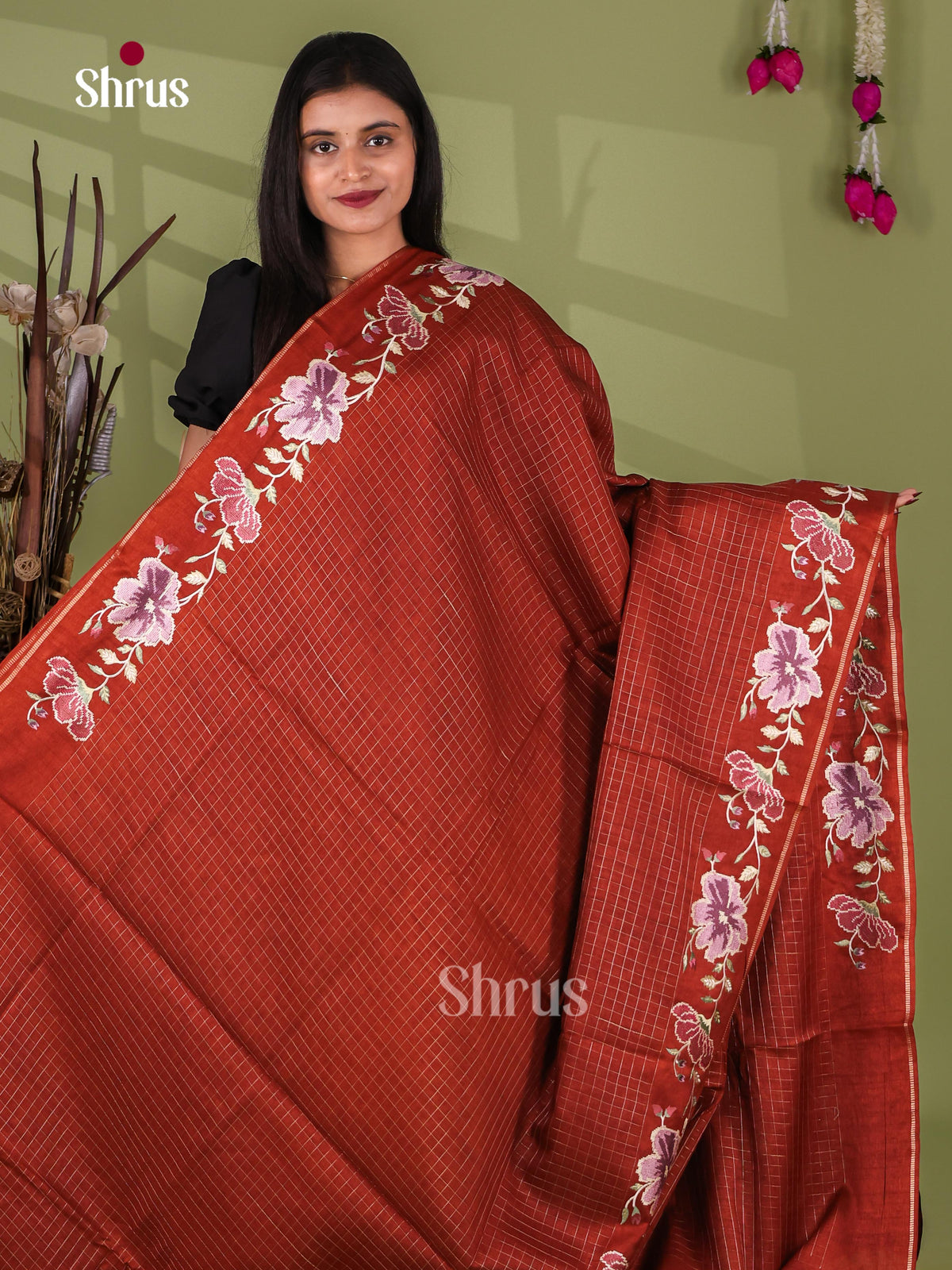 Tussar Embroidery Saree - EJ11033