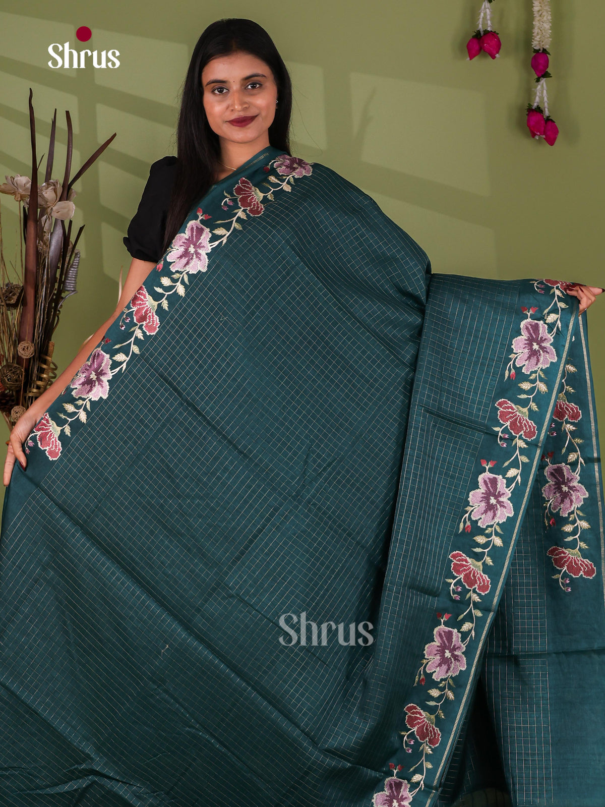 Tussar Embroidery Saree - EJ11034