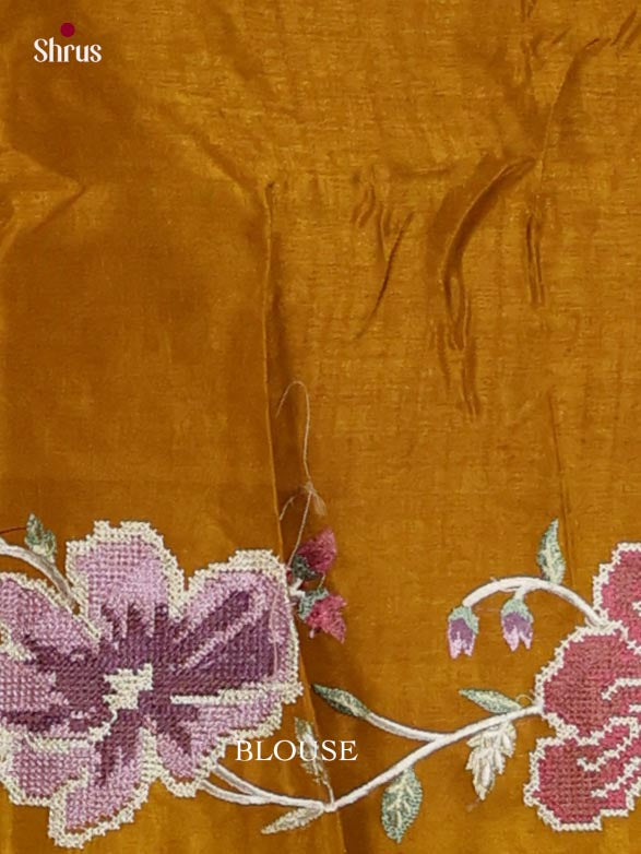 Tussar Embroidery Saree - EJ11037