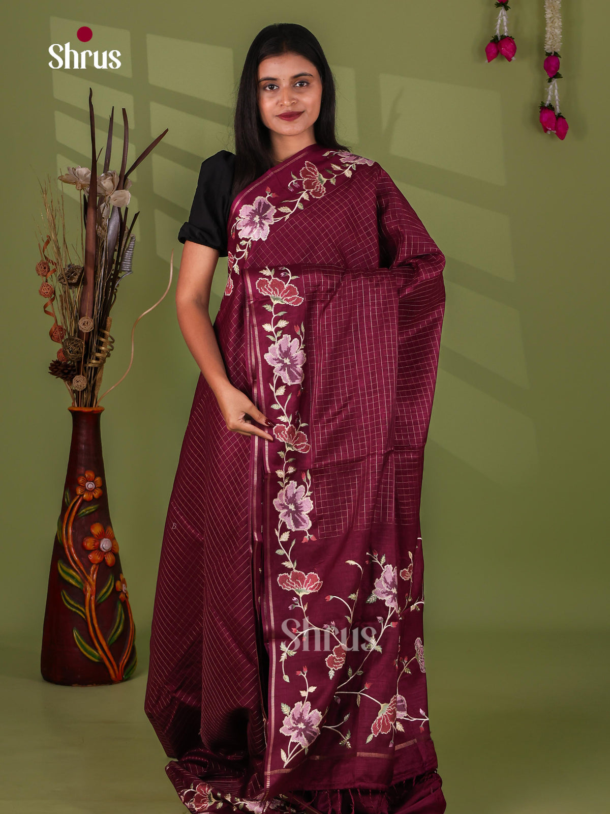 Tussar Embroidery Saree - EJ11039