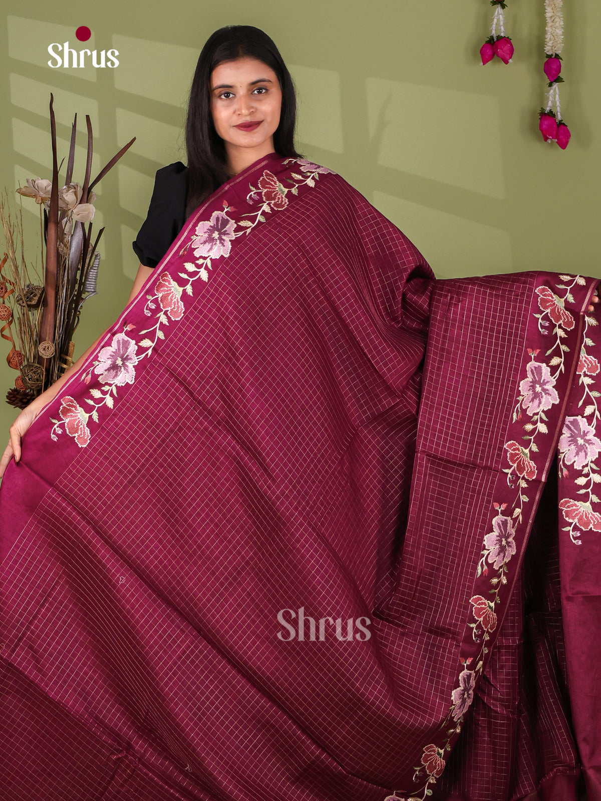 Tussar Embroidery Saree - EJ11039