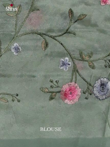 Tissue Embroidery Saree - EJ11051