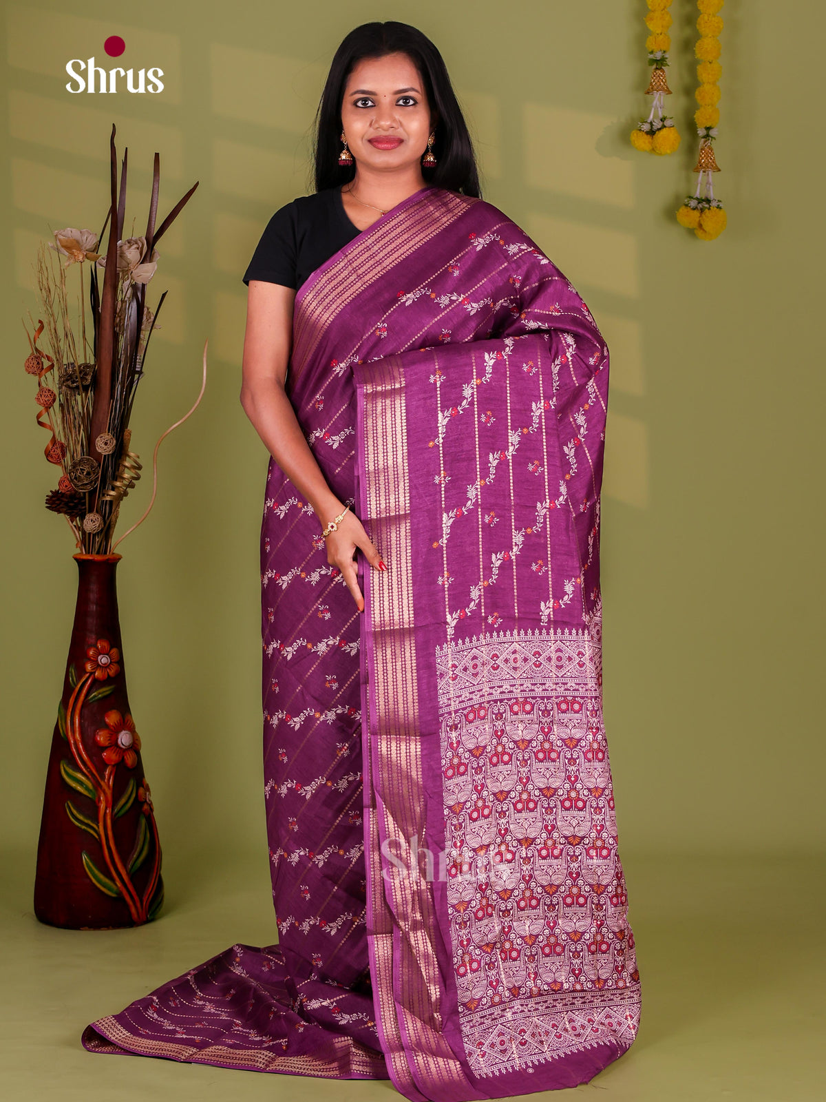 Semi Crepe Saree - EJ11264