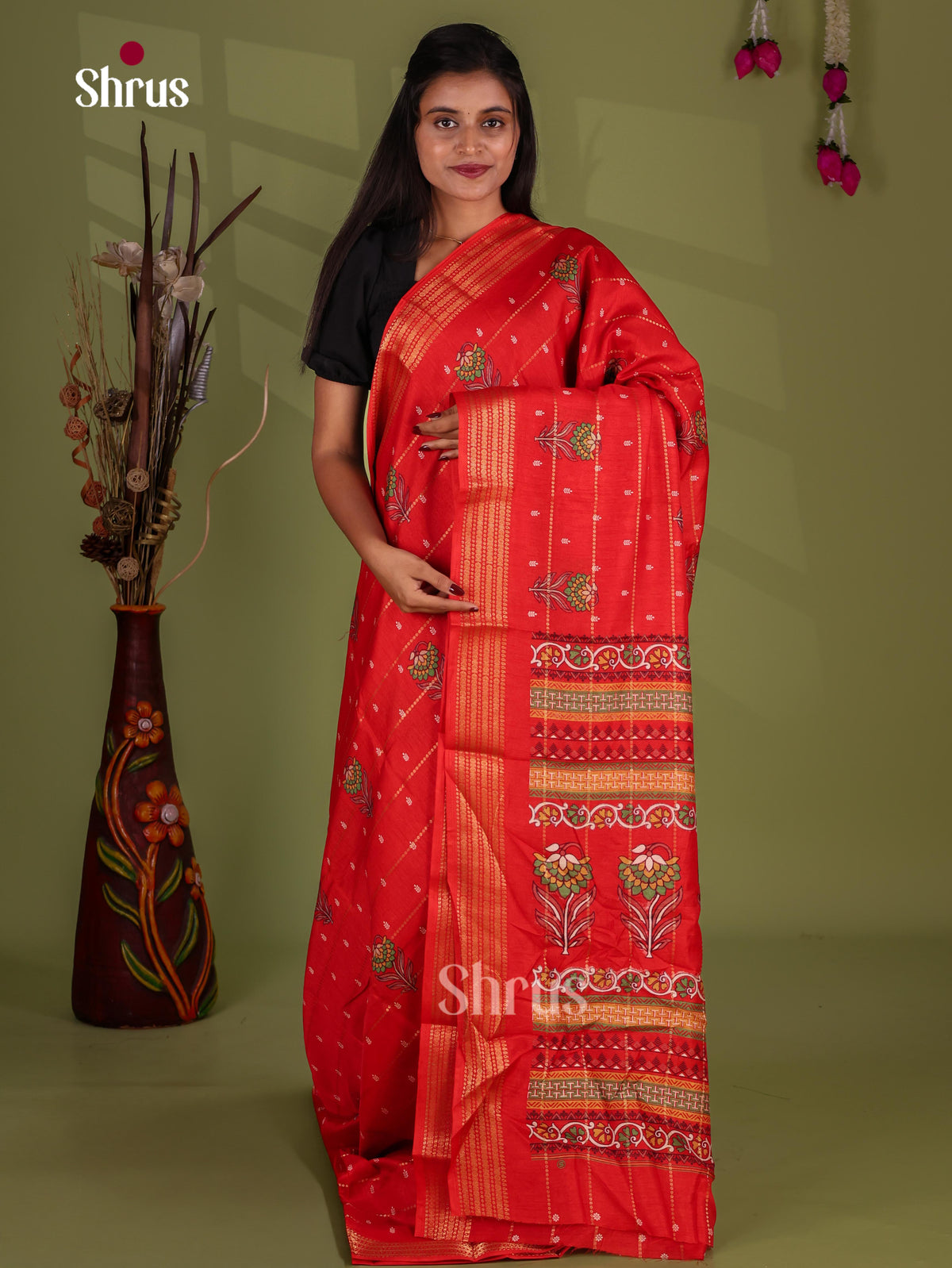 Semi Crepe Saree - EJ11284
