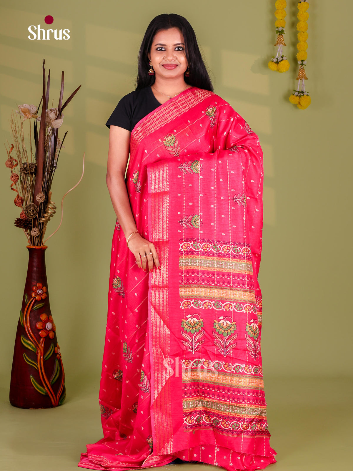 Semi Crepe Saree - EJ11289