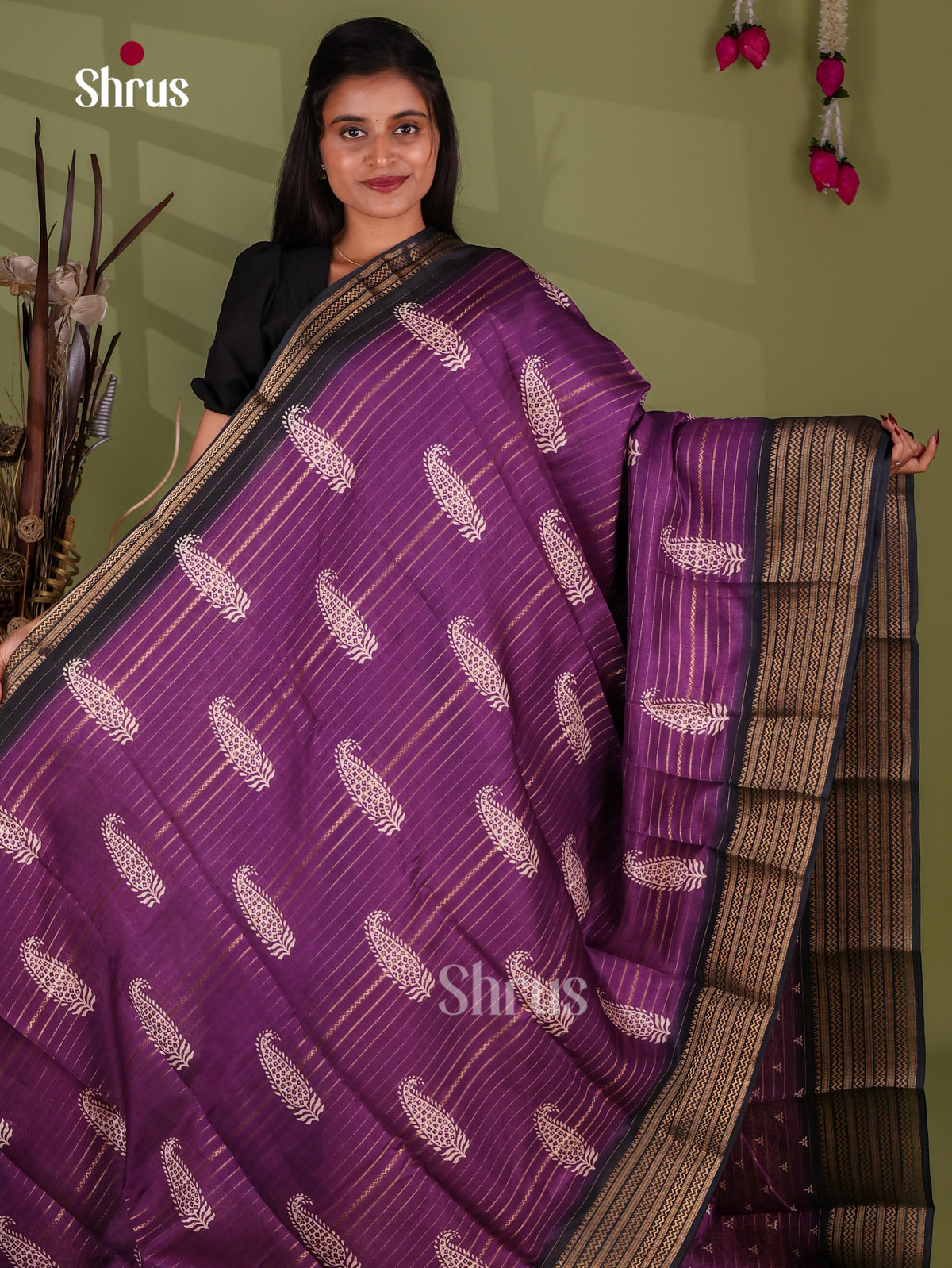 Semi Crepe Saree - EJ11371