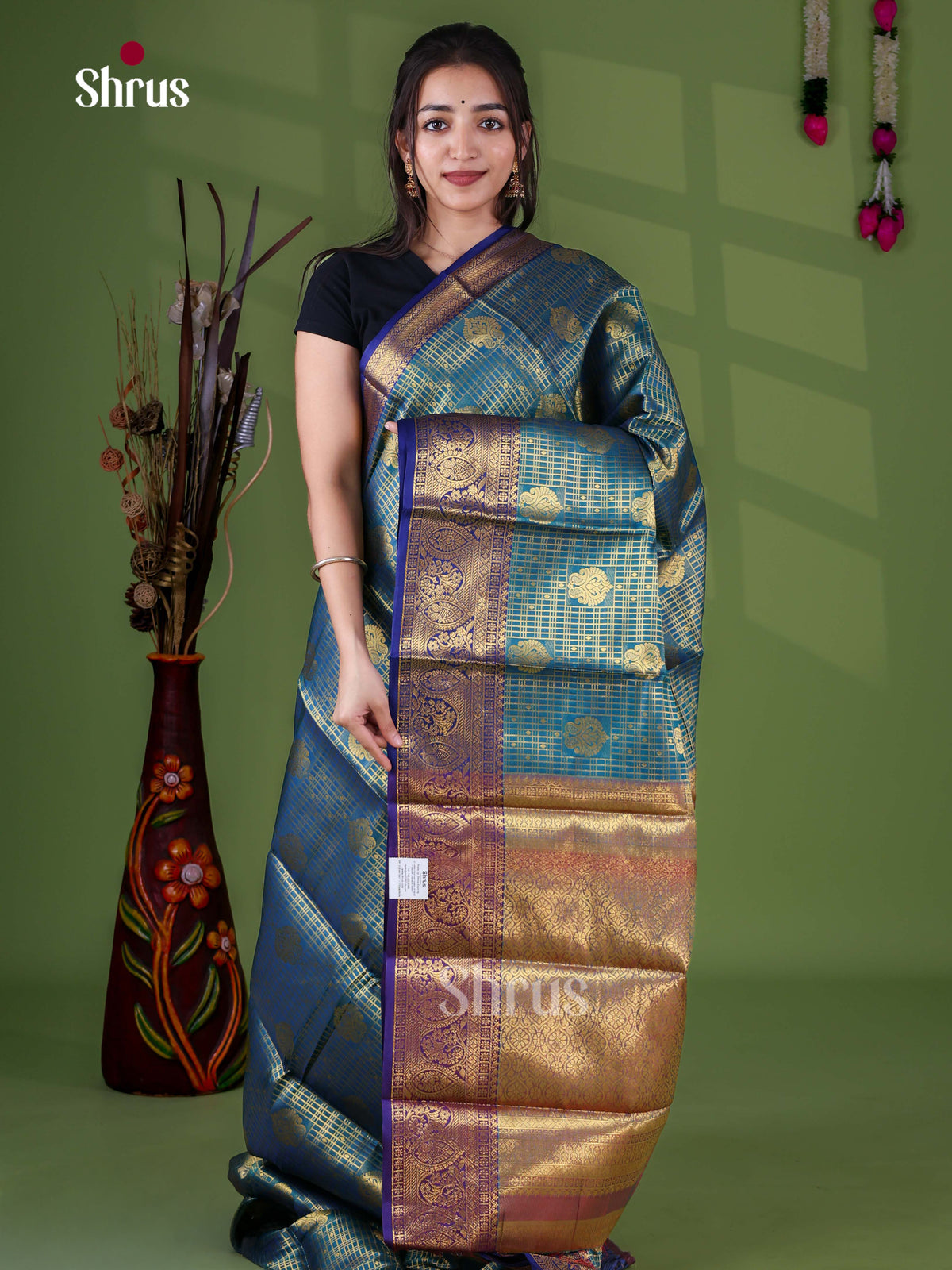 Semi Kanchipuram Saree - EJ11413