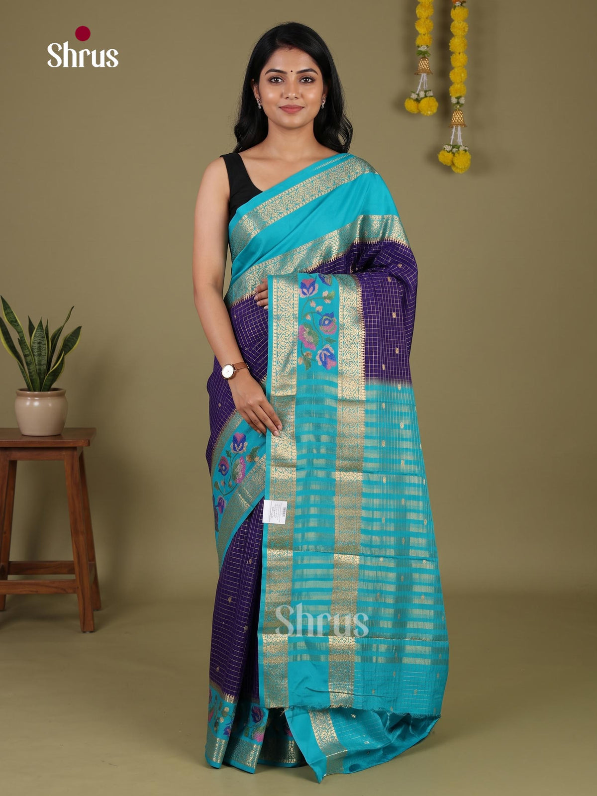 Semi Mysoresilk Saree - EJ11798