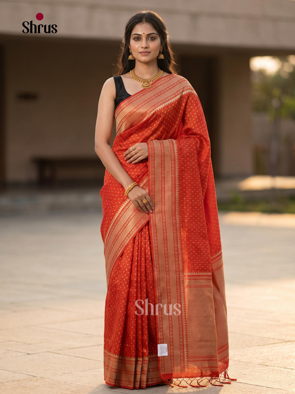 Jute Banaras Saree - EJ11827