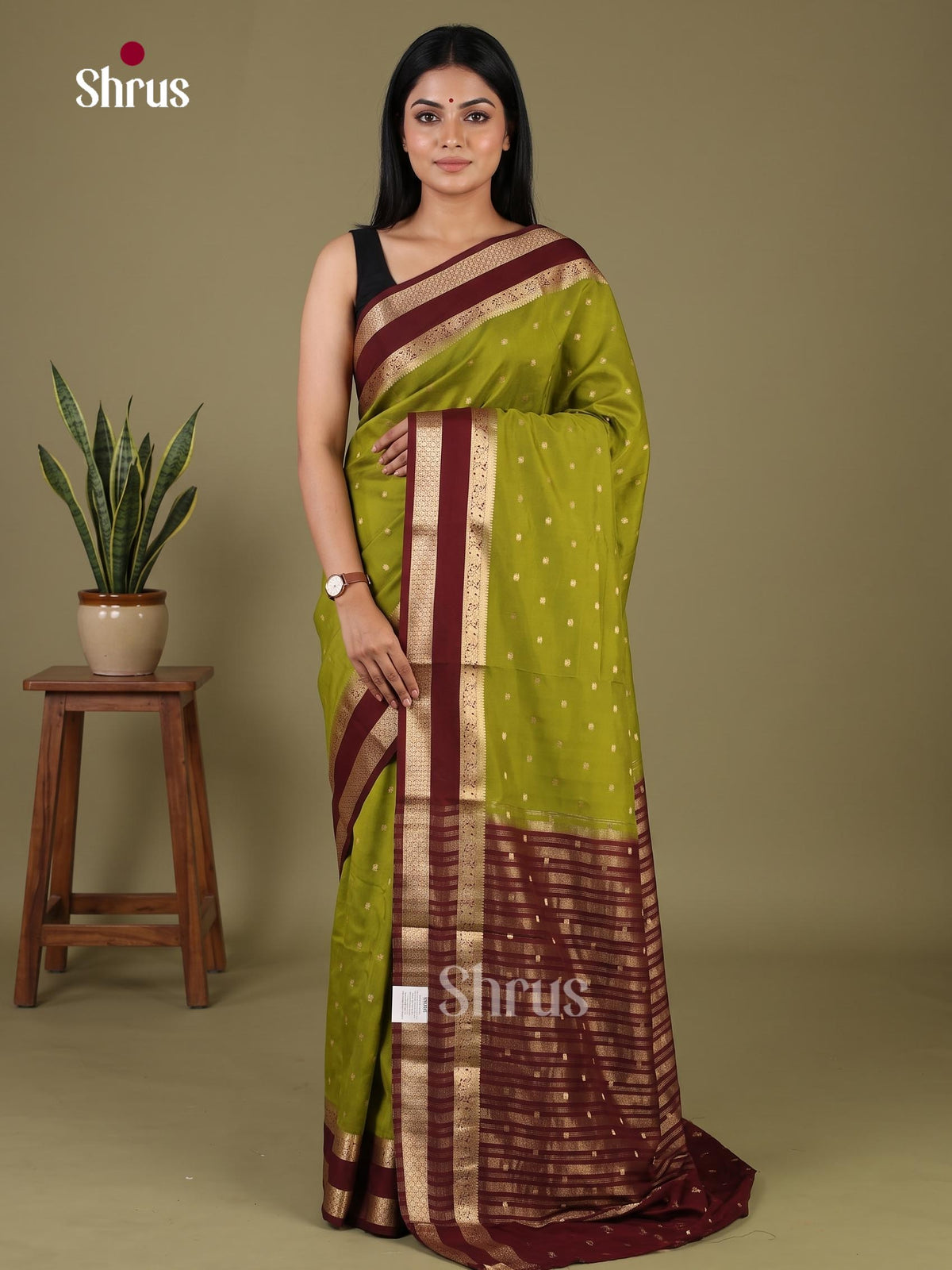 Semi Mysoresilk Saree - EJ11836