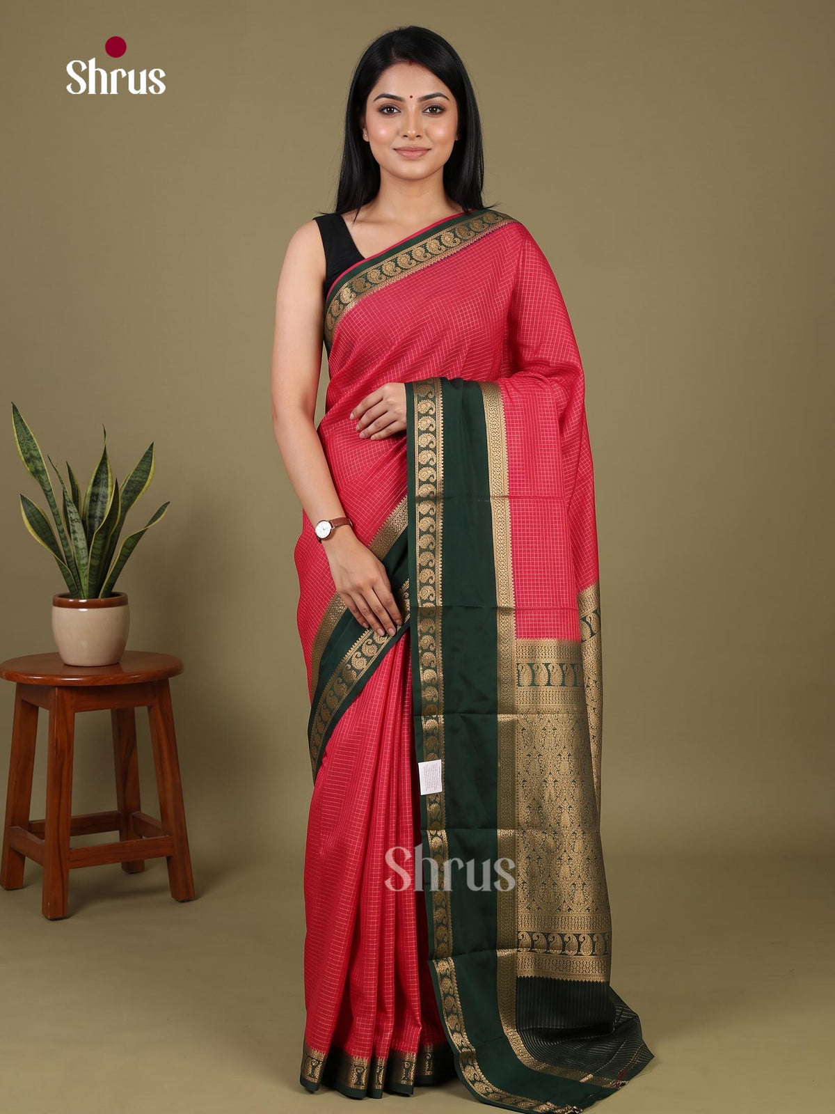 Semi Mysoresilk Saree - EJ11860