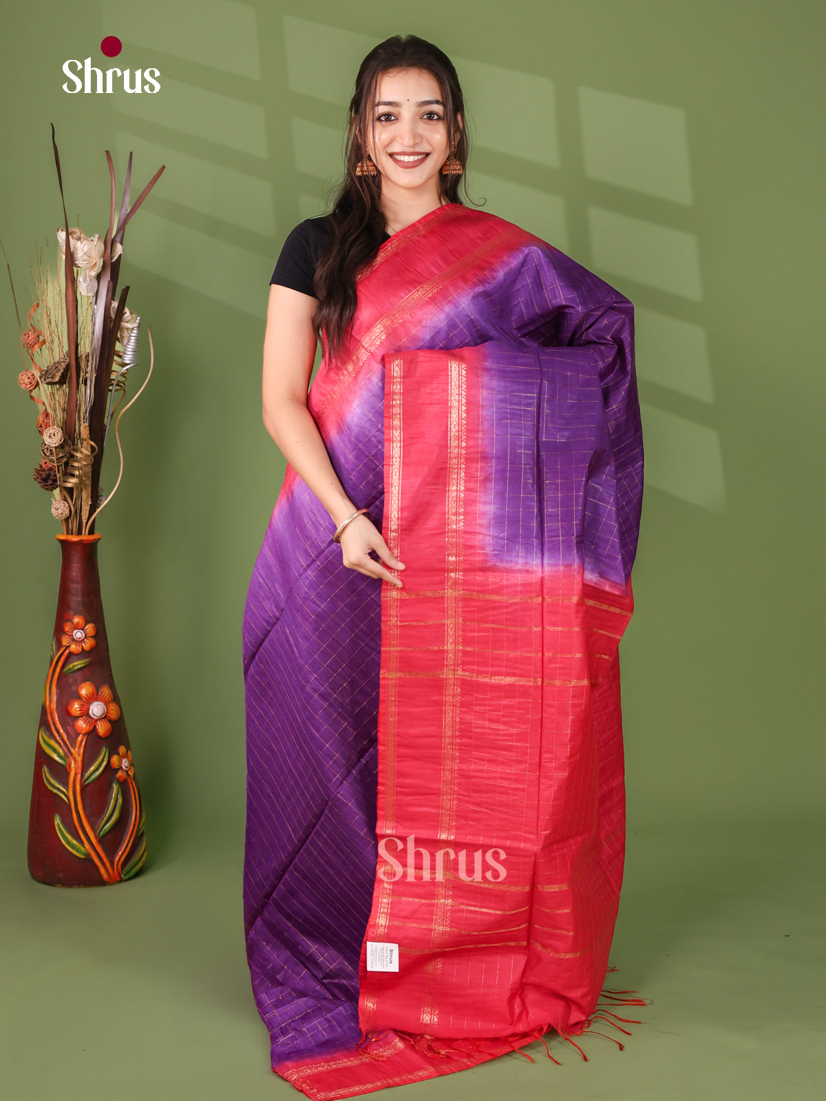 Zari Semi Tussar Saree - EJ12036