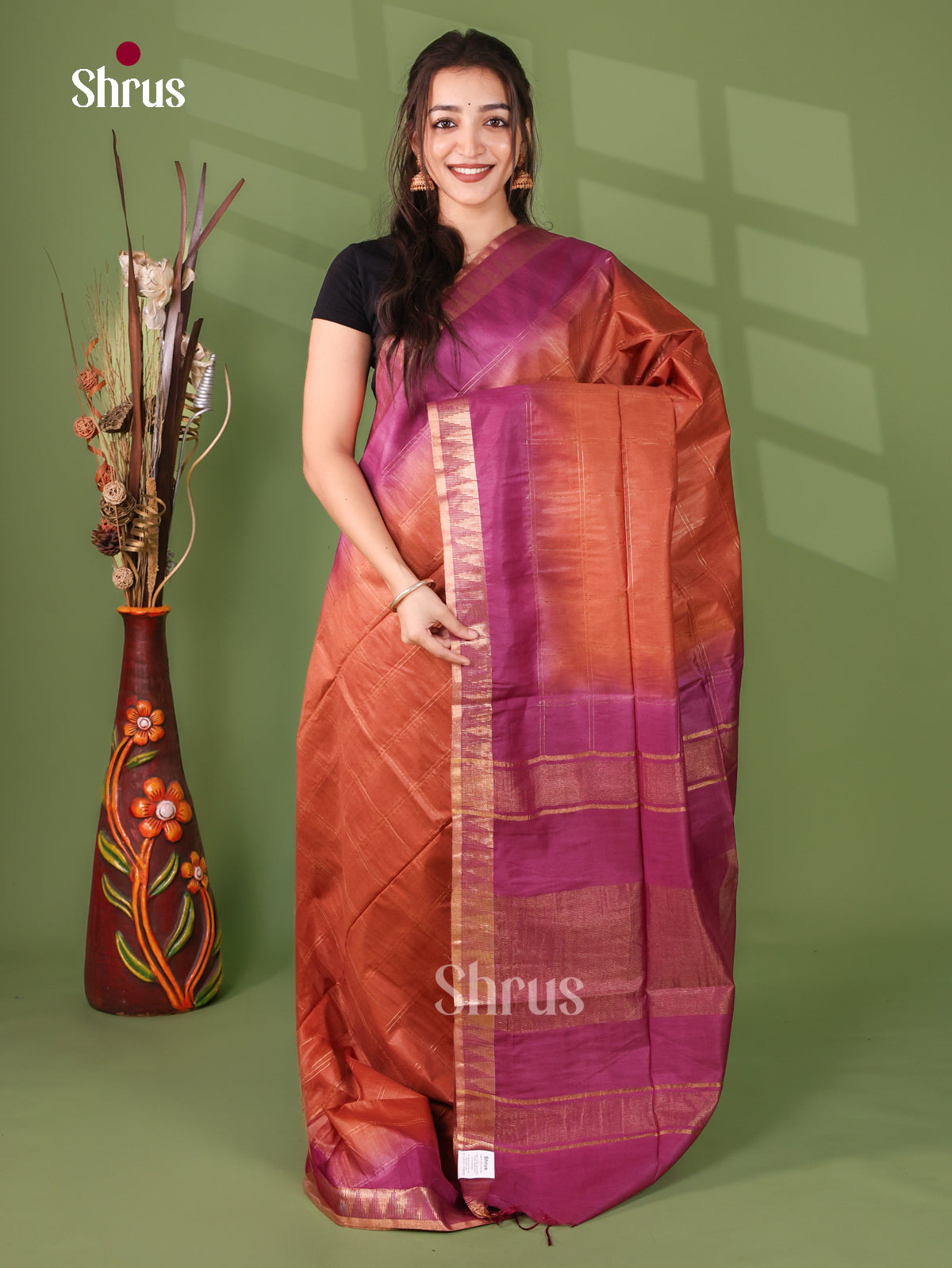 Zari Semi Tussar Saree - EJ12053
