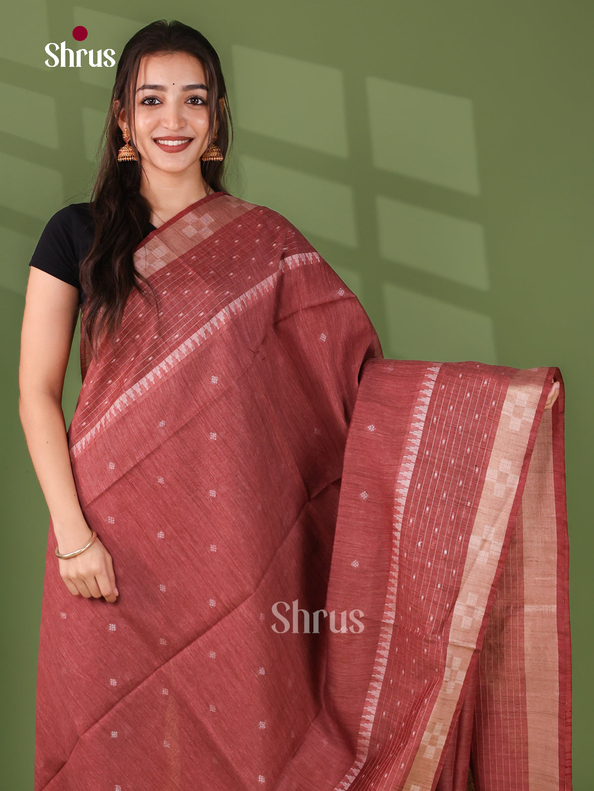 Semi Tussar Saree - EJ12103
