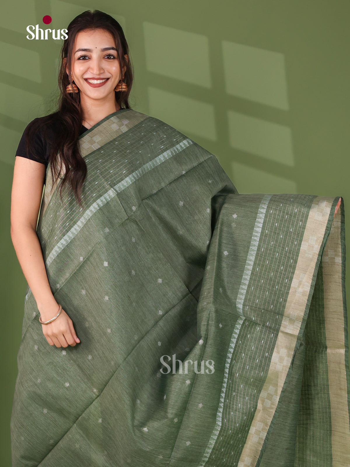 Semi Tussar Saree - EJ12105
