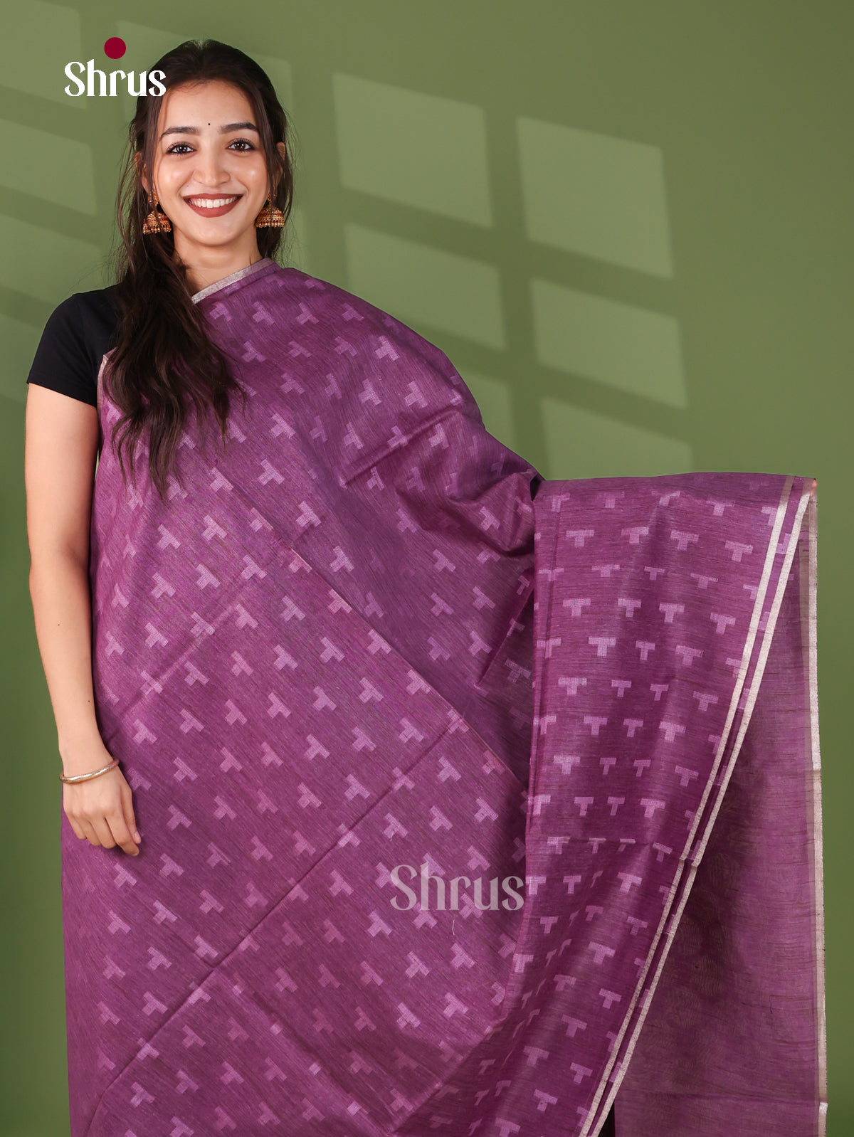 Semi Tussar Saree - EJ12120