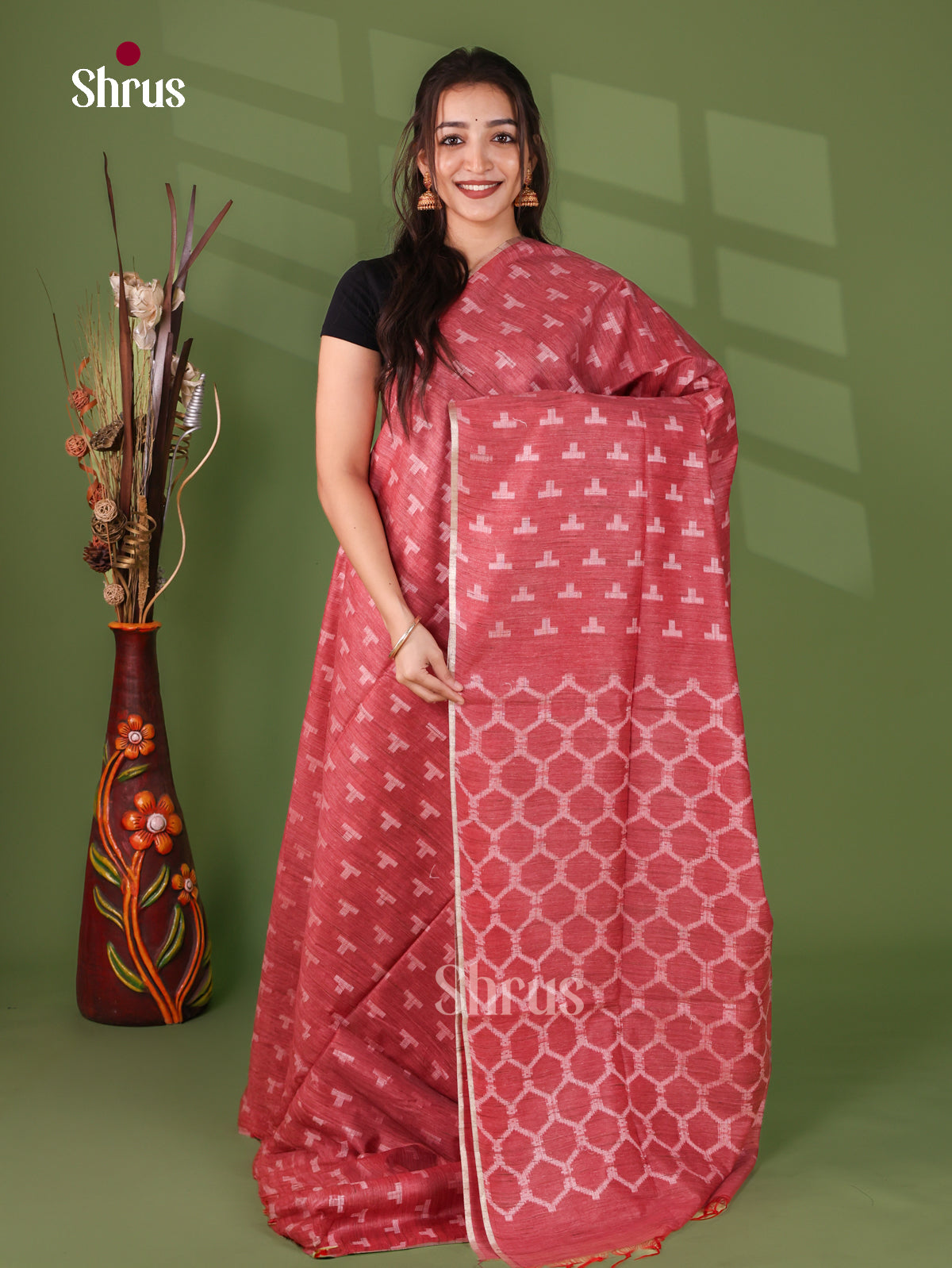 Semi Tussar Saree - EJ12121