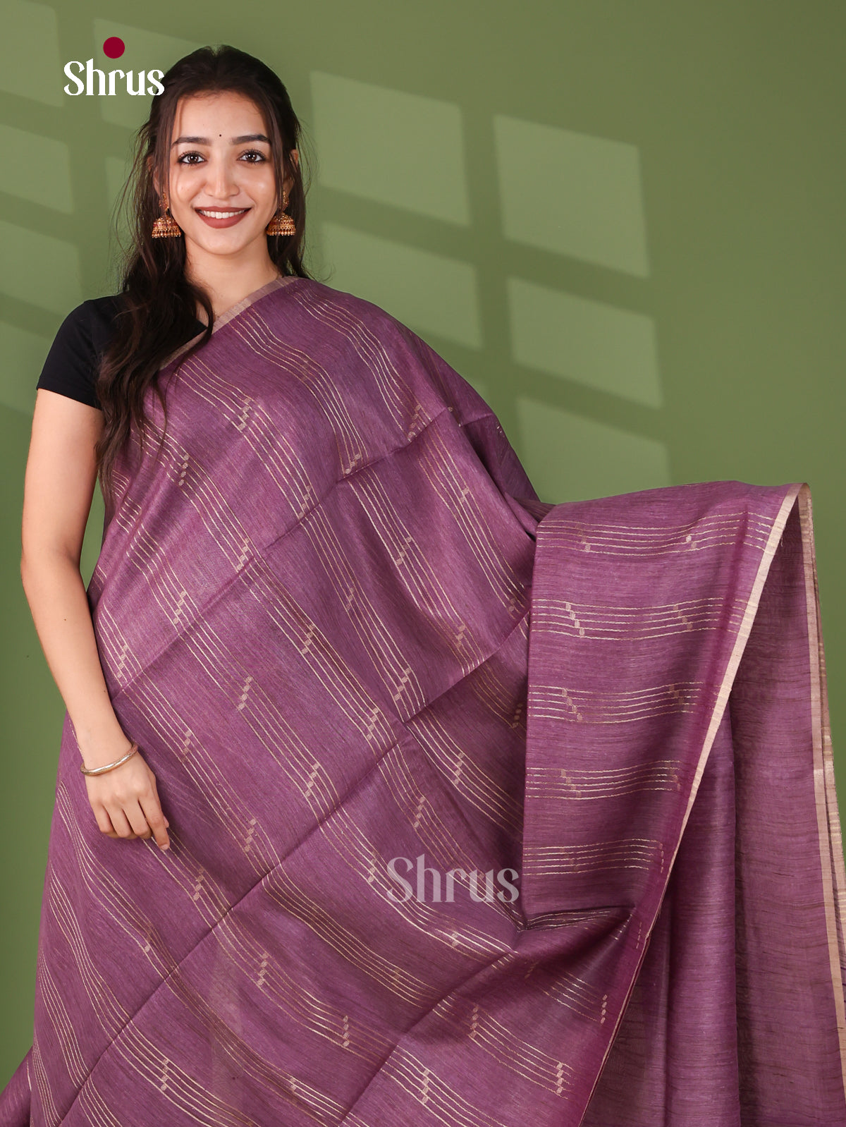 Semi Tussar Saree - EJ12129