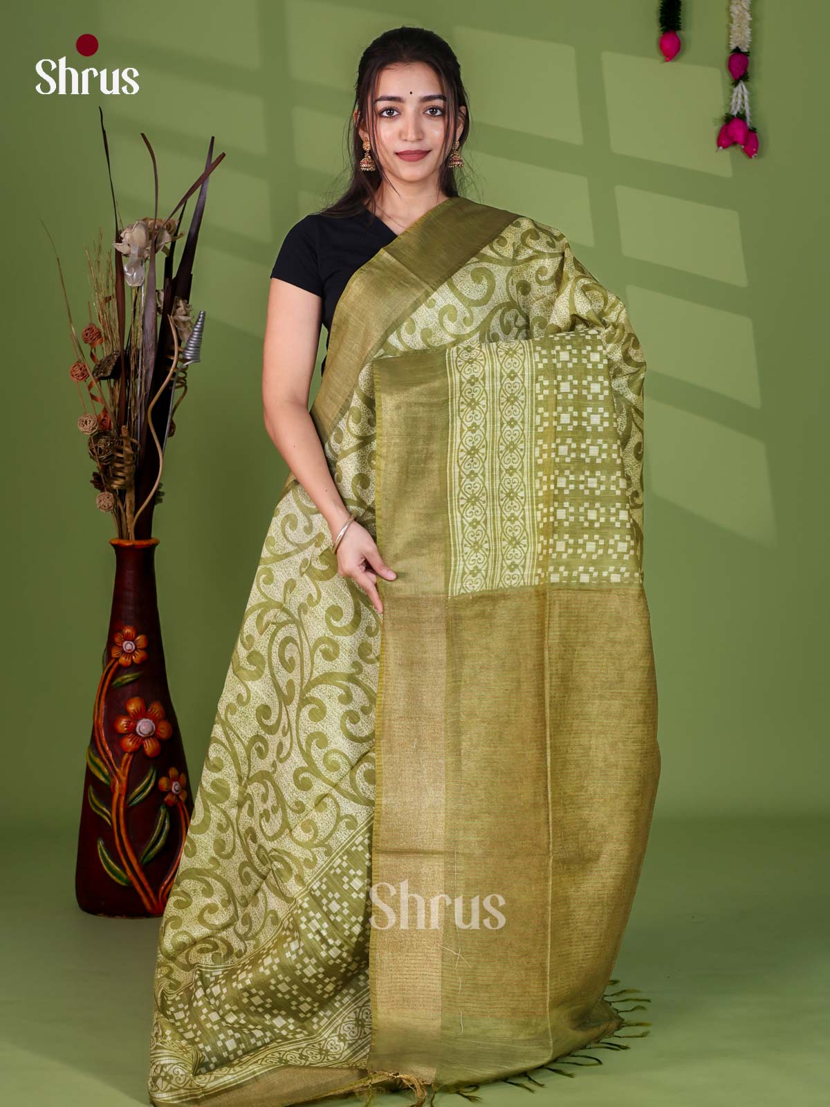 Zari Semi Tussar Saree - EJ12348