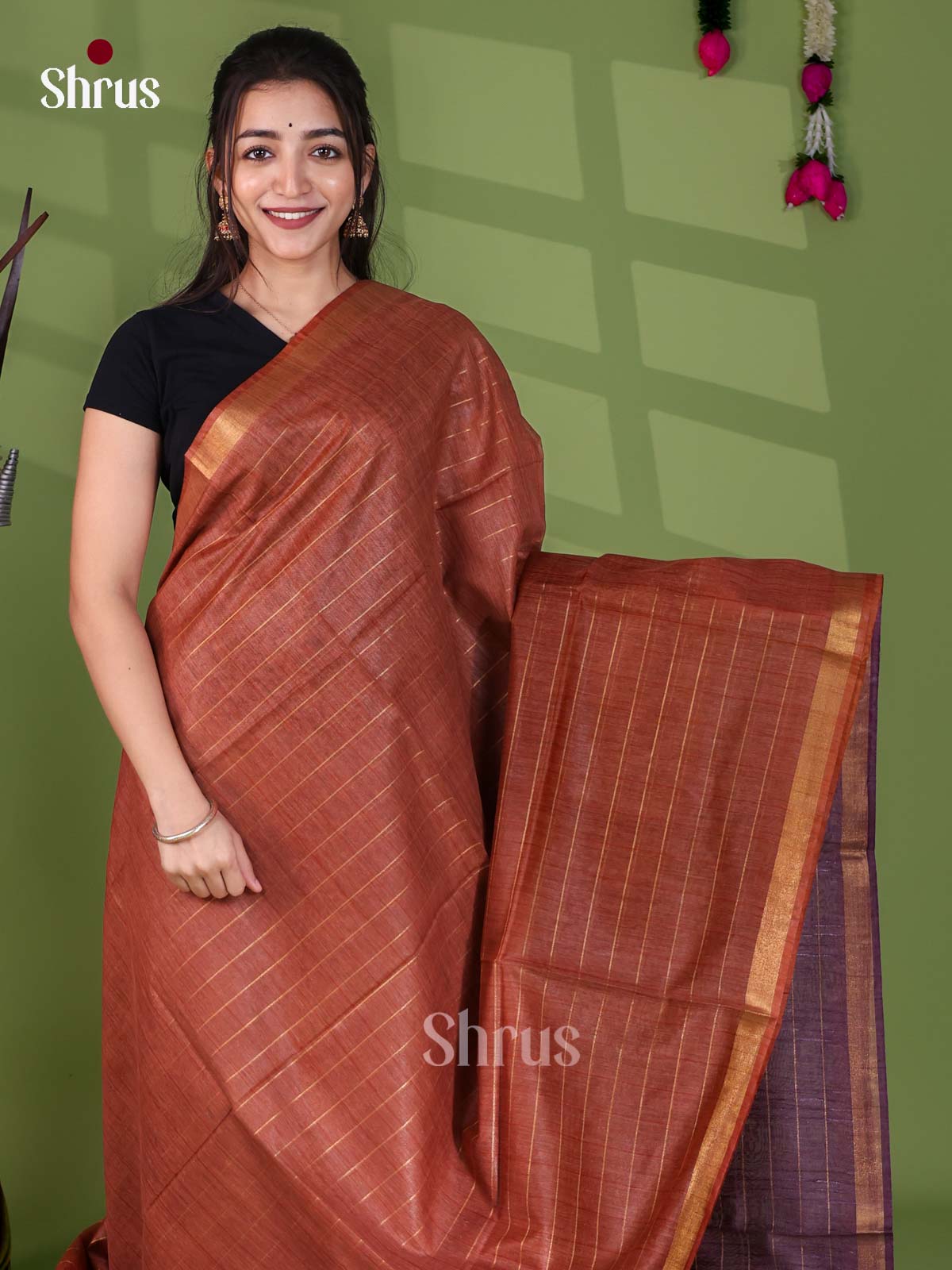 Zari Semi Tussar Saree - EJ12428