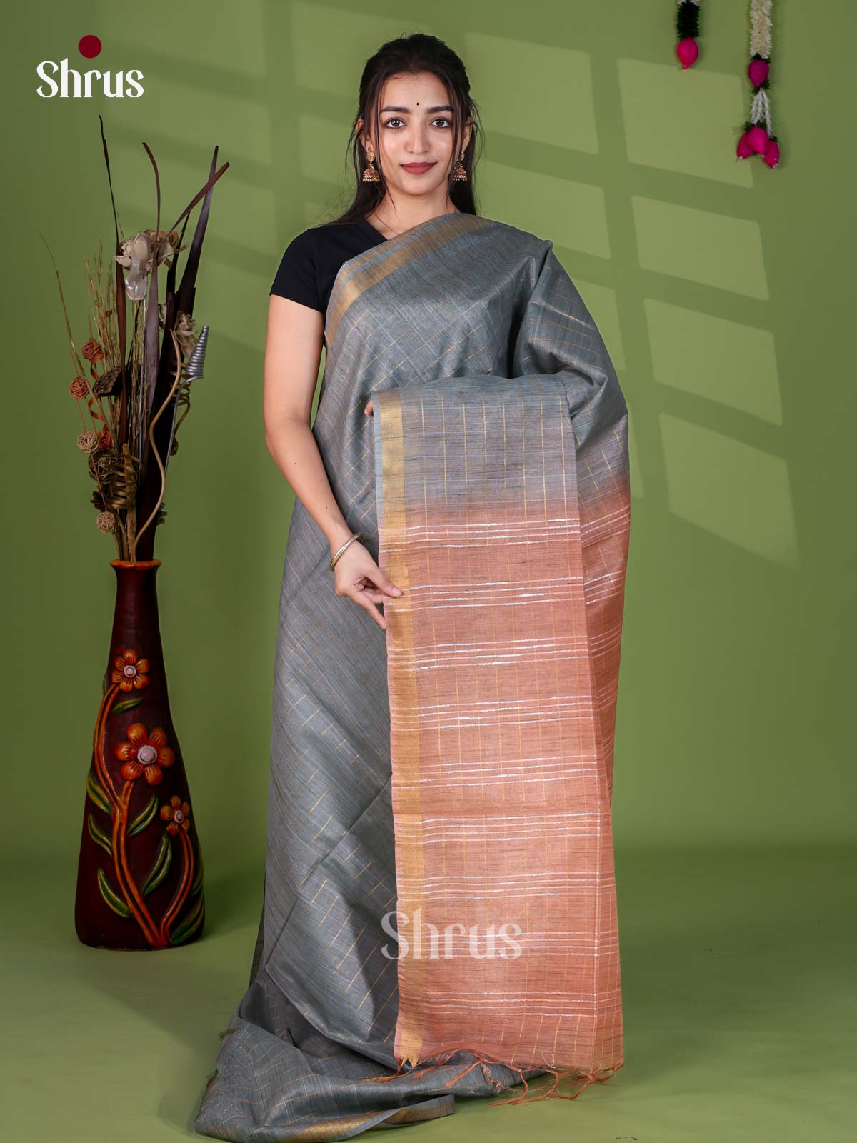 Zari Semi Tussar Saree - EJ12430