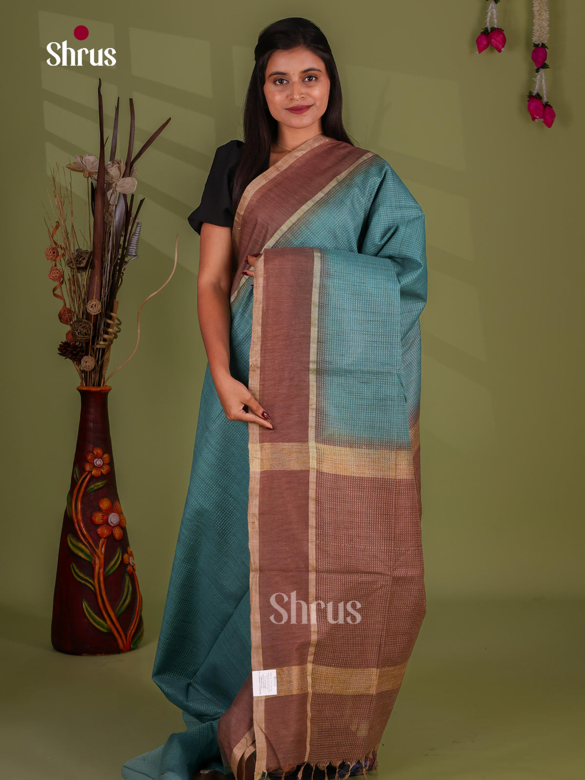 Semi Tussar Saree - EJ13274