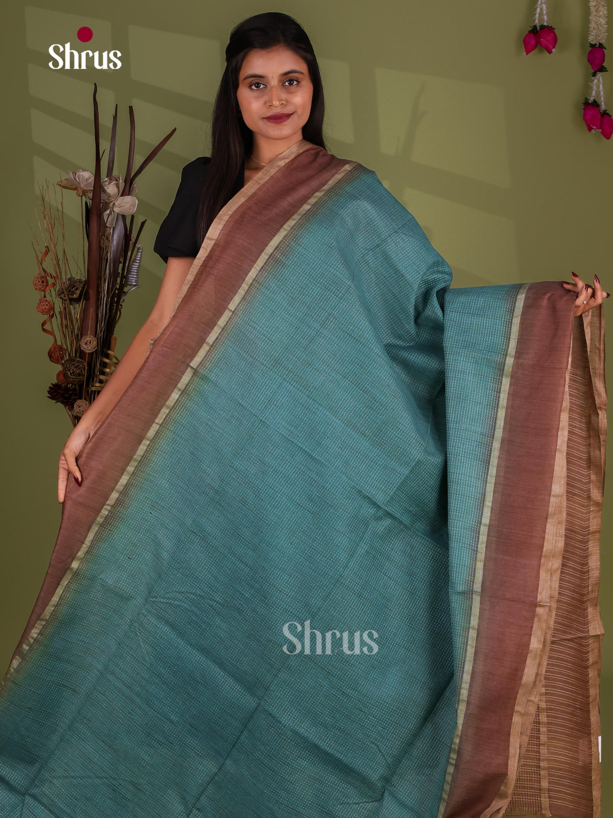 Semi Tussar Saree - EJ13274