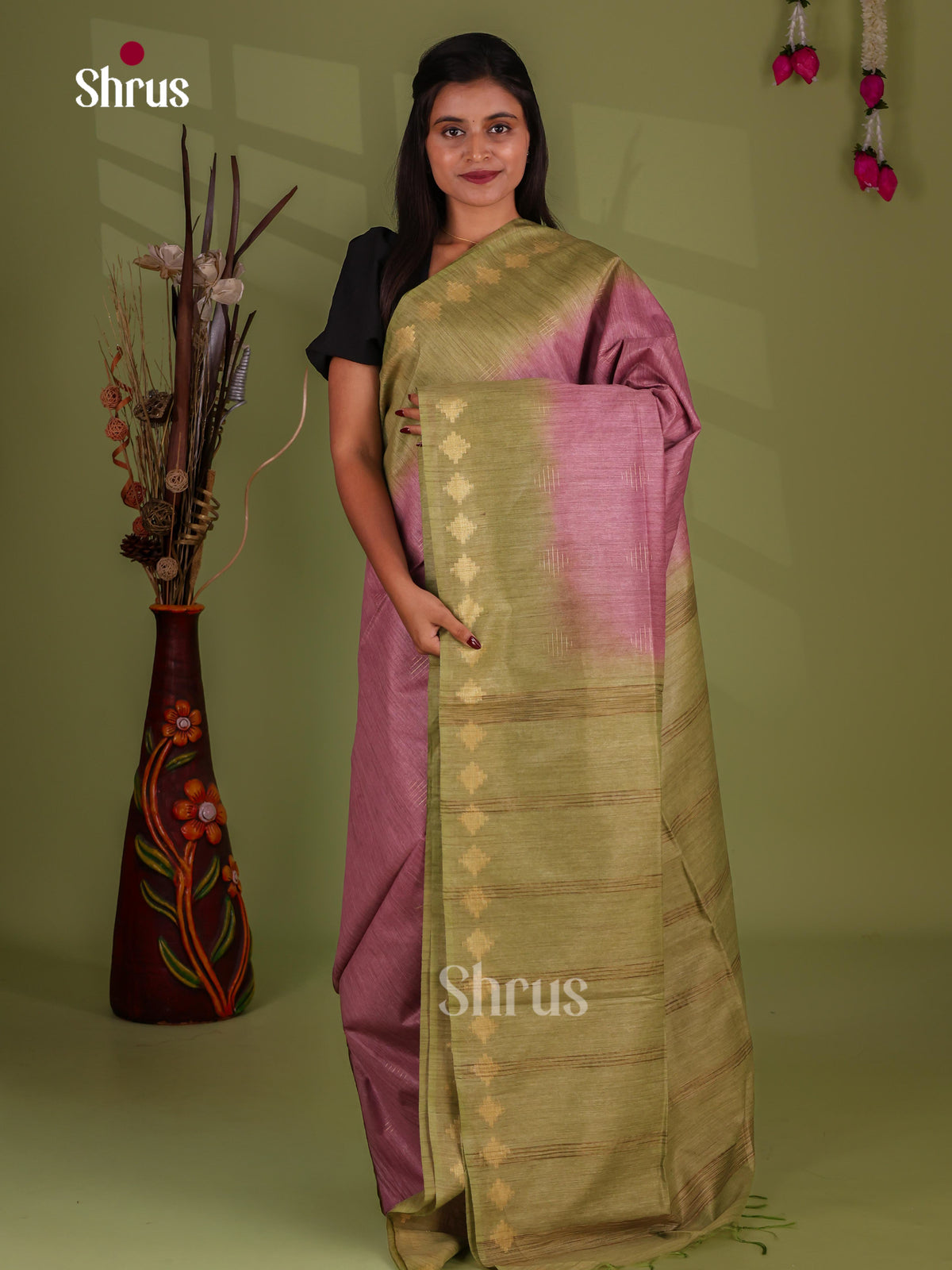 Semi Tussar Saree - EJ13287