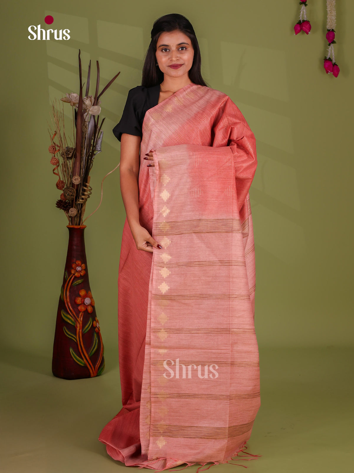 Semi Tussar Saree - EJ13289