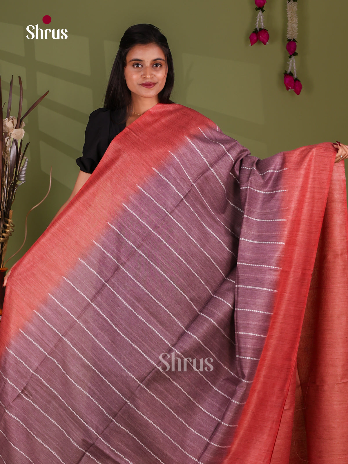 Semi Tussar Saree - EJ13290