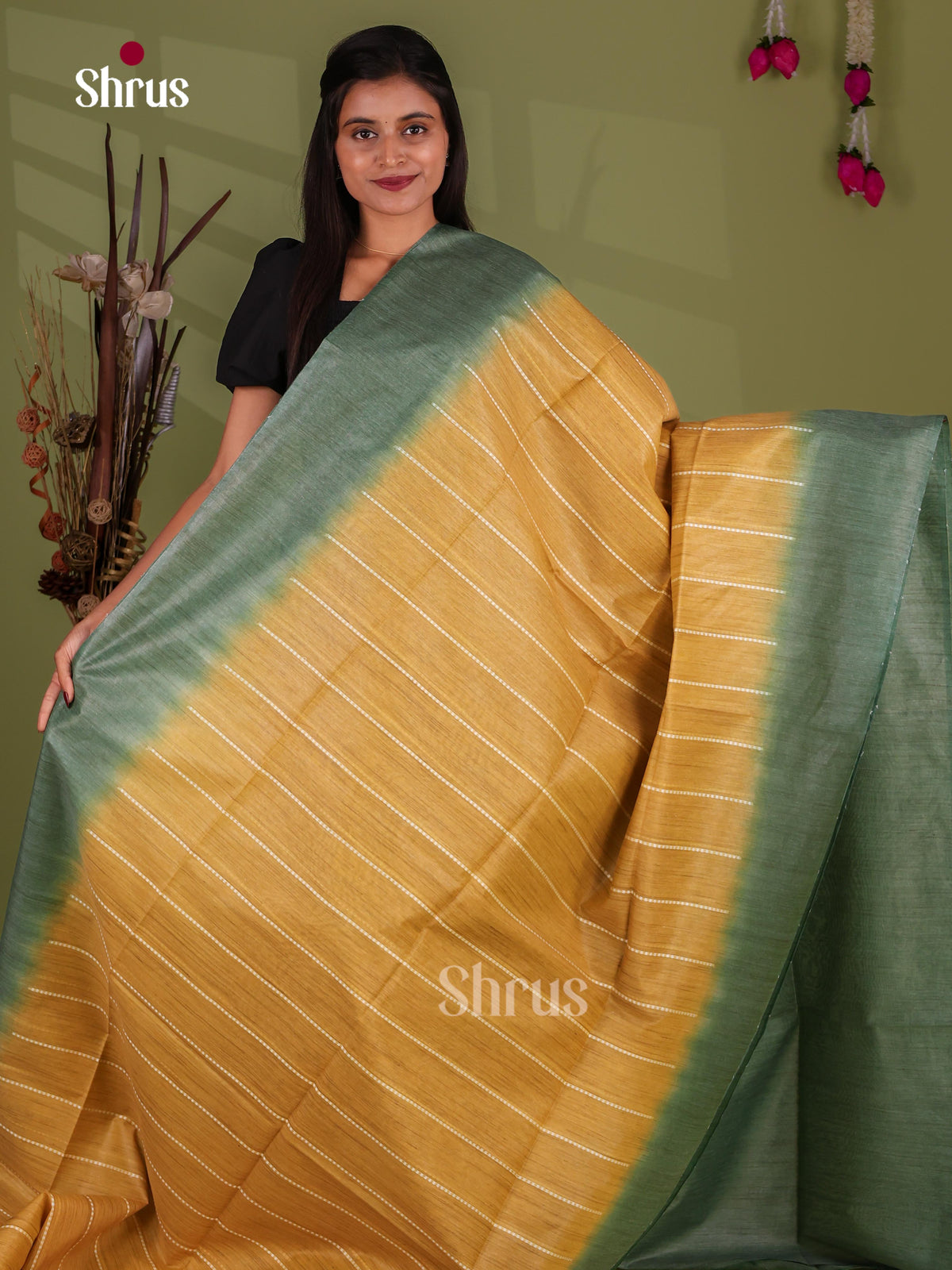 Semi Tussar Saree - EJ13292