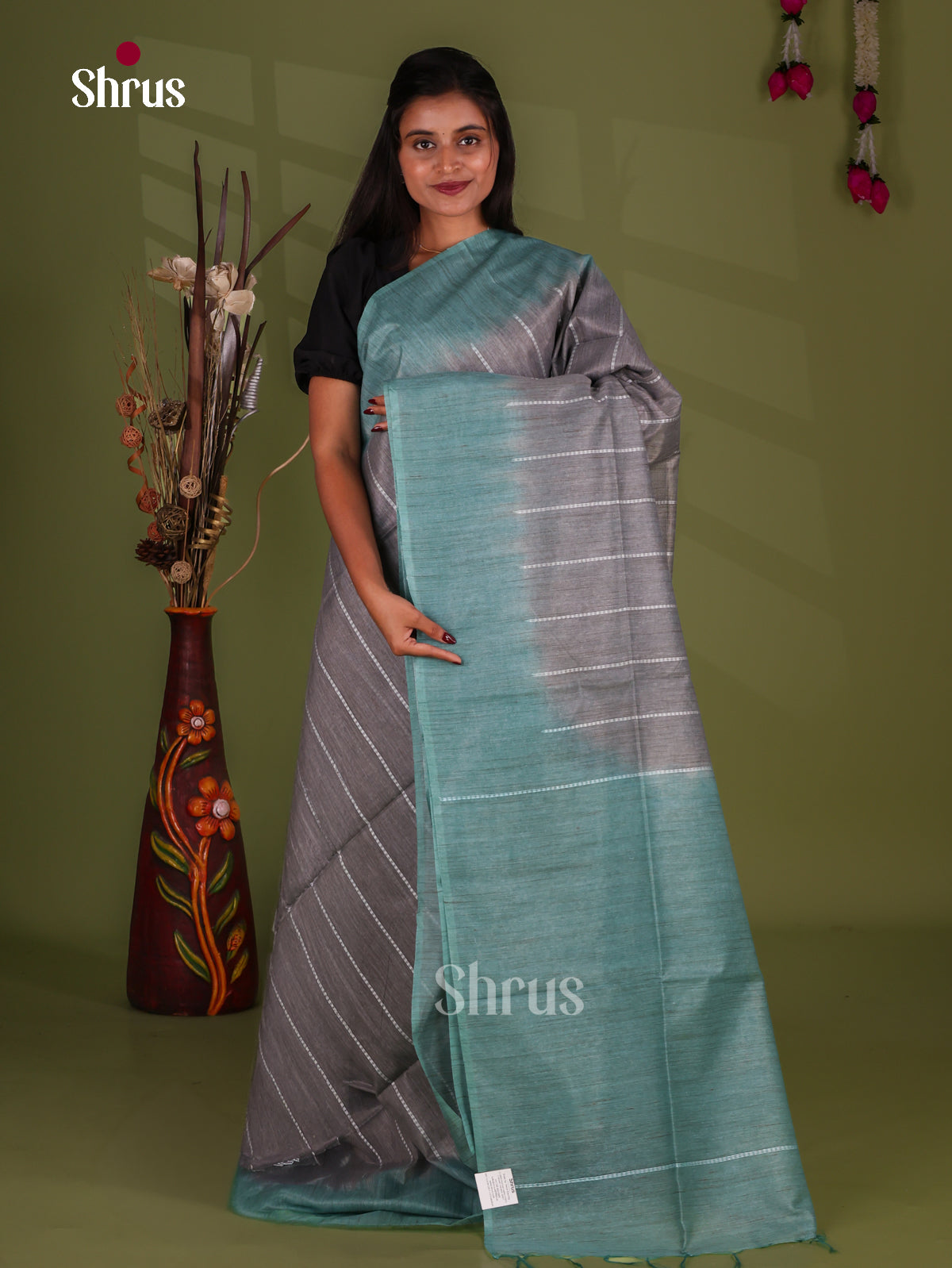 Semi Tussar Saree - EJ13294