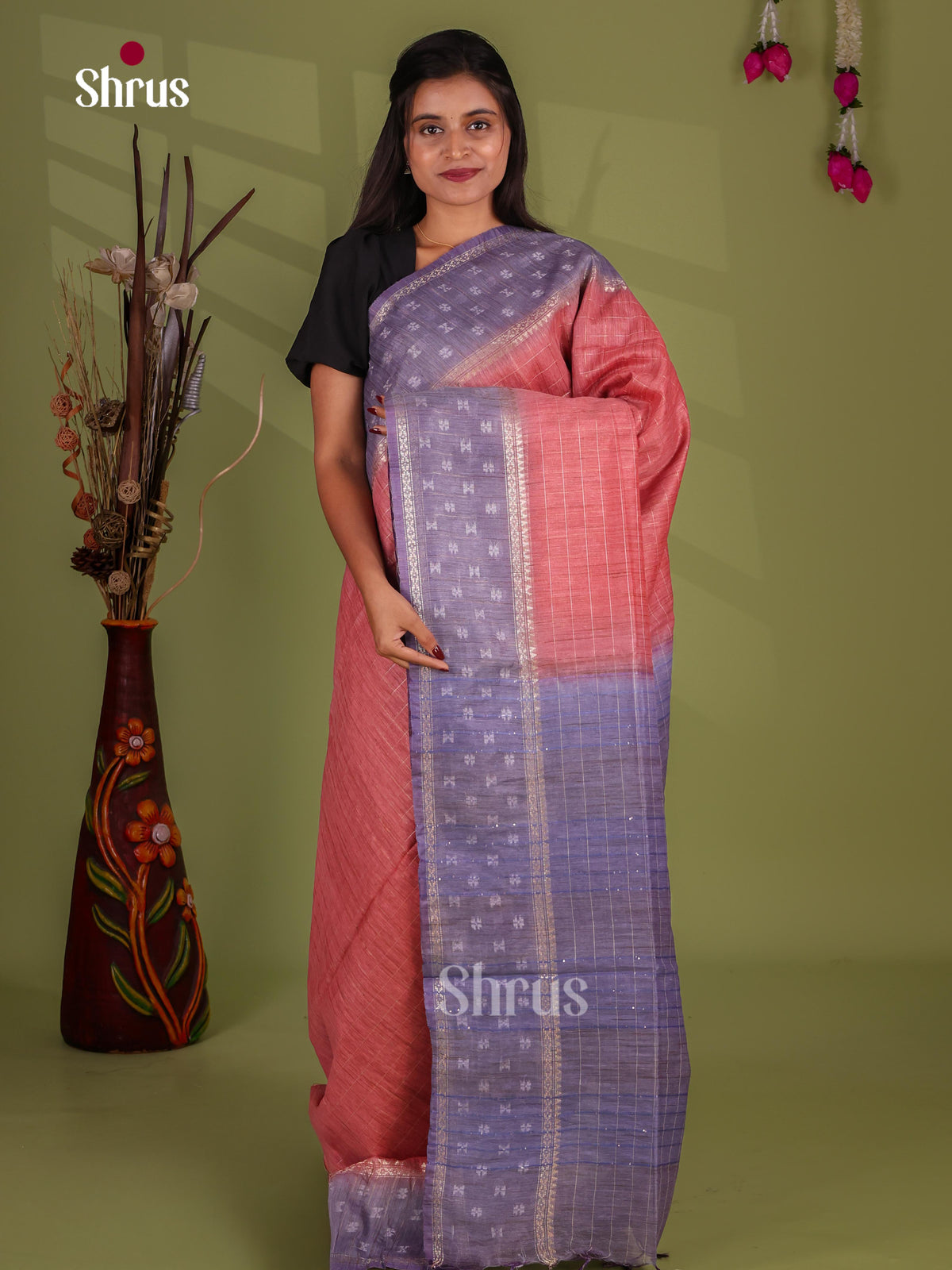 Zari Semi Tussar Saree - EJ13297