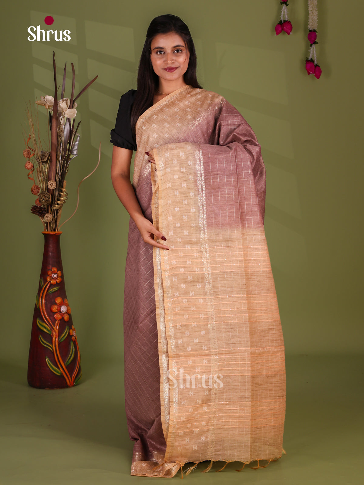 Zari Semi Tussar Saree - EJ13298