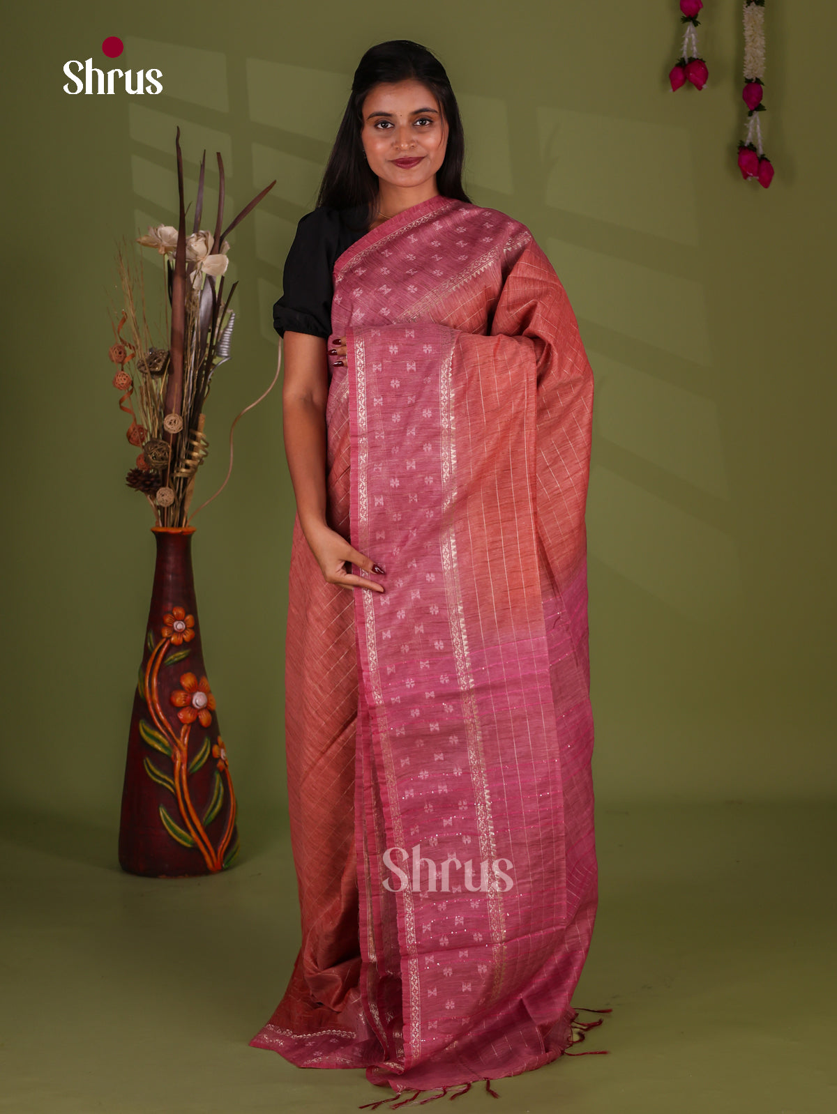 Zari Semi Tussar Saree - EJ13299