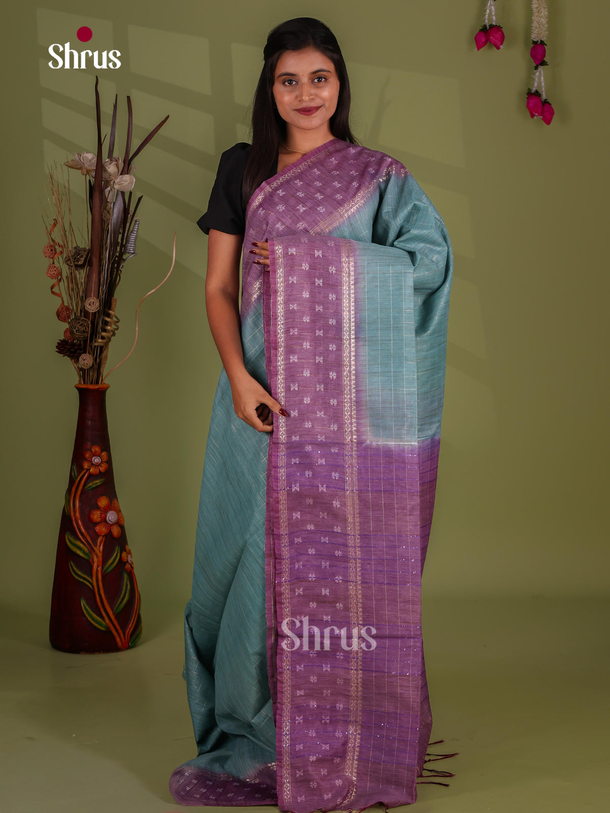 Zari Semi Tussar Saree - EJ13300