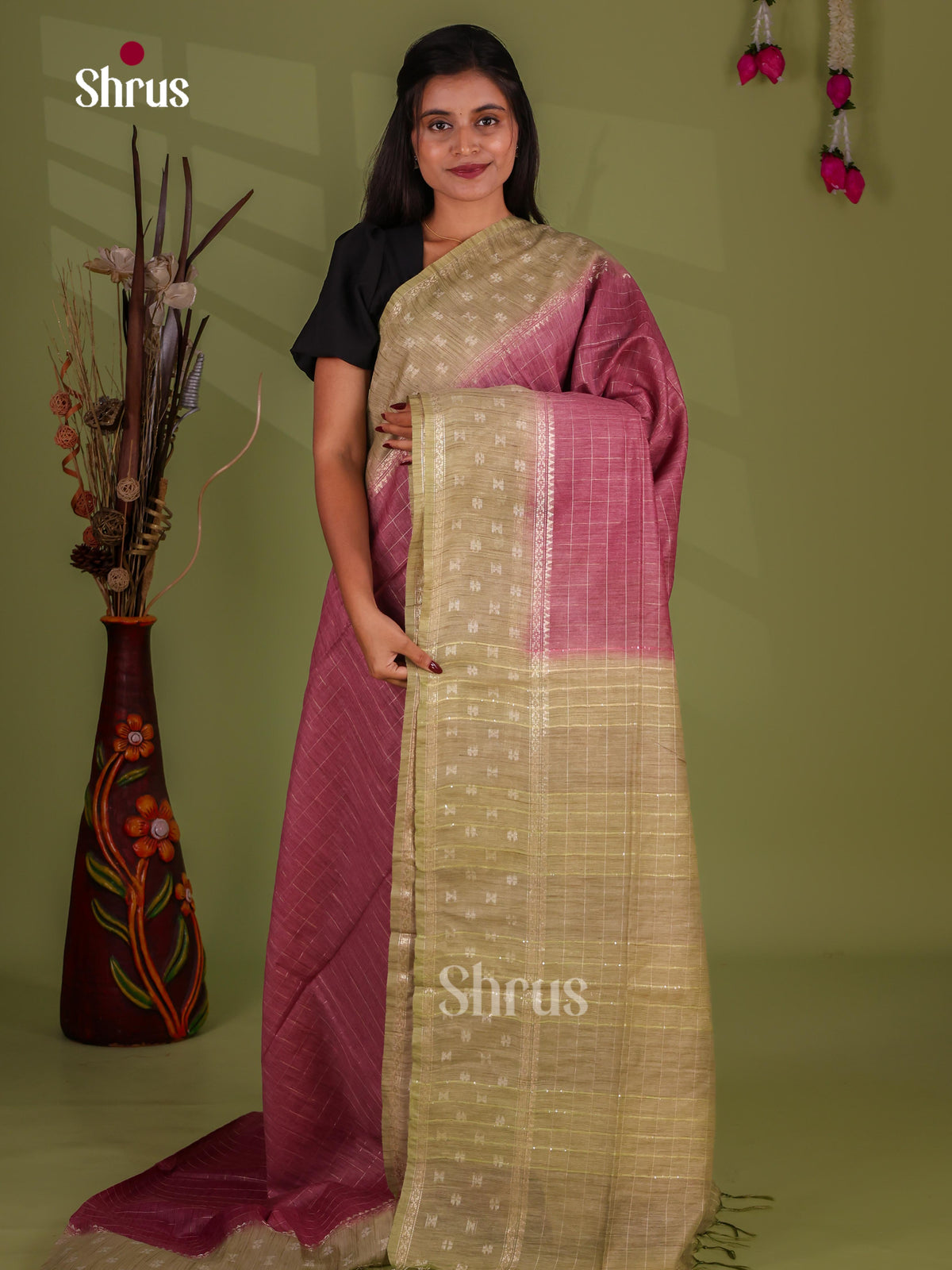 Zari Semi Tussar Saree - EJ13301