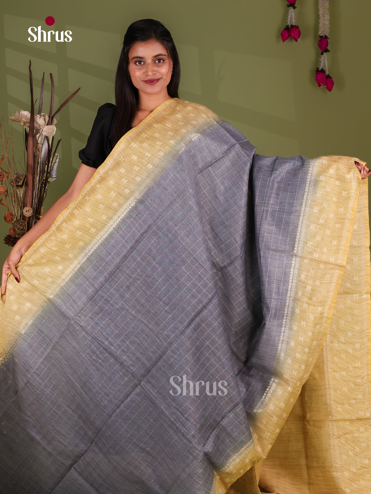 Zari Semi Tussar Saree - EJ13303