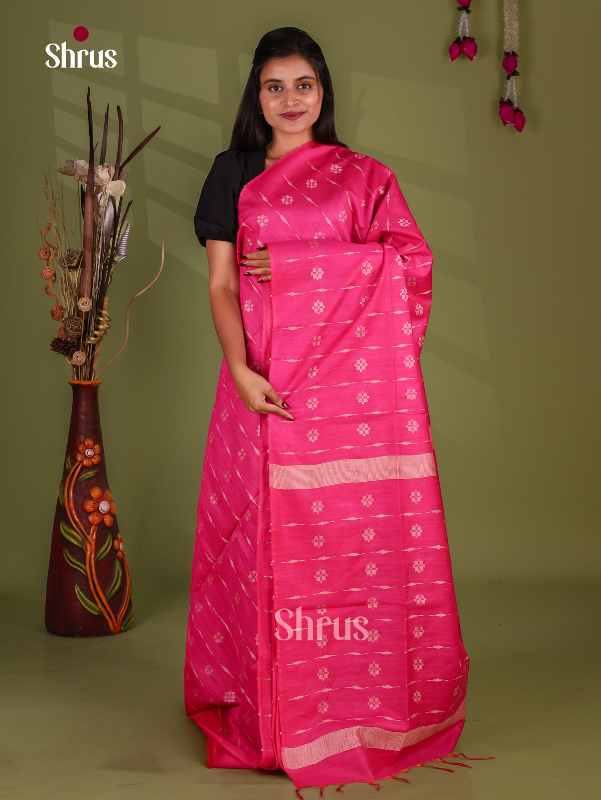 Semi Tussar Saree - EJ13308