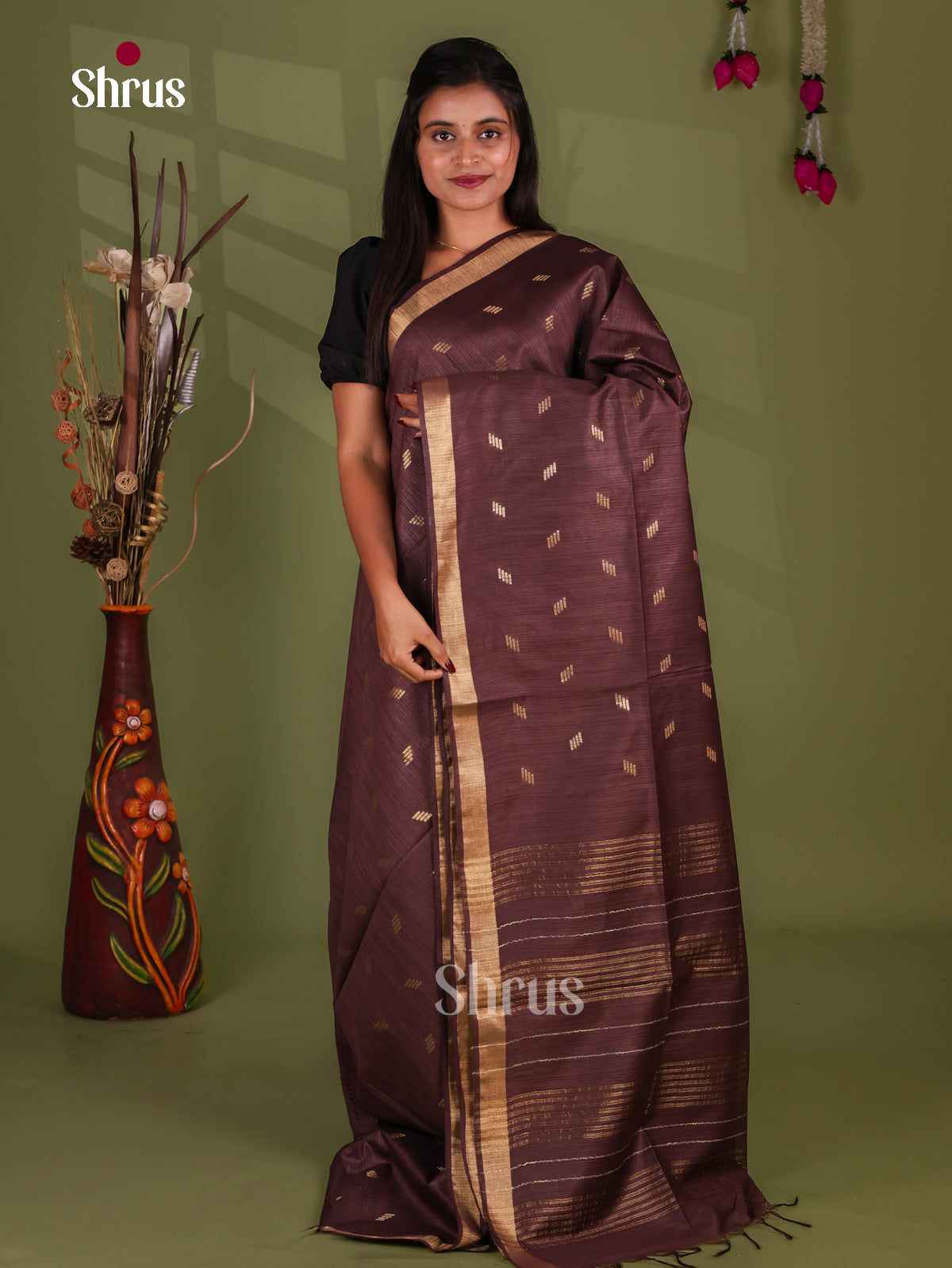 Zari Semi Tussar Saree - EJ13318