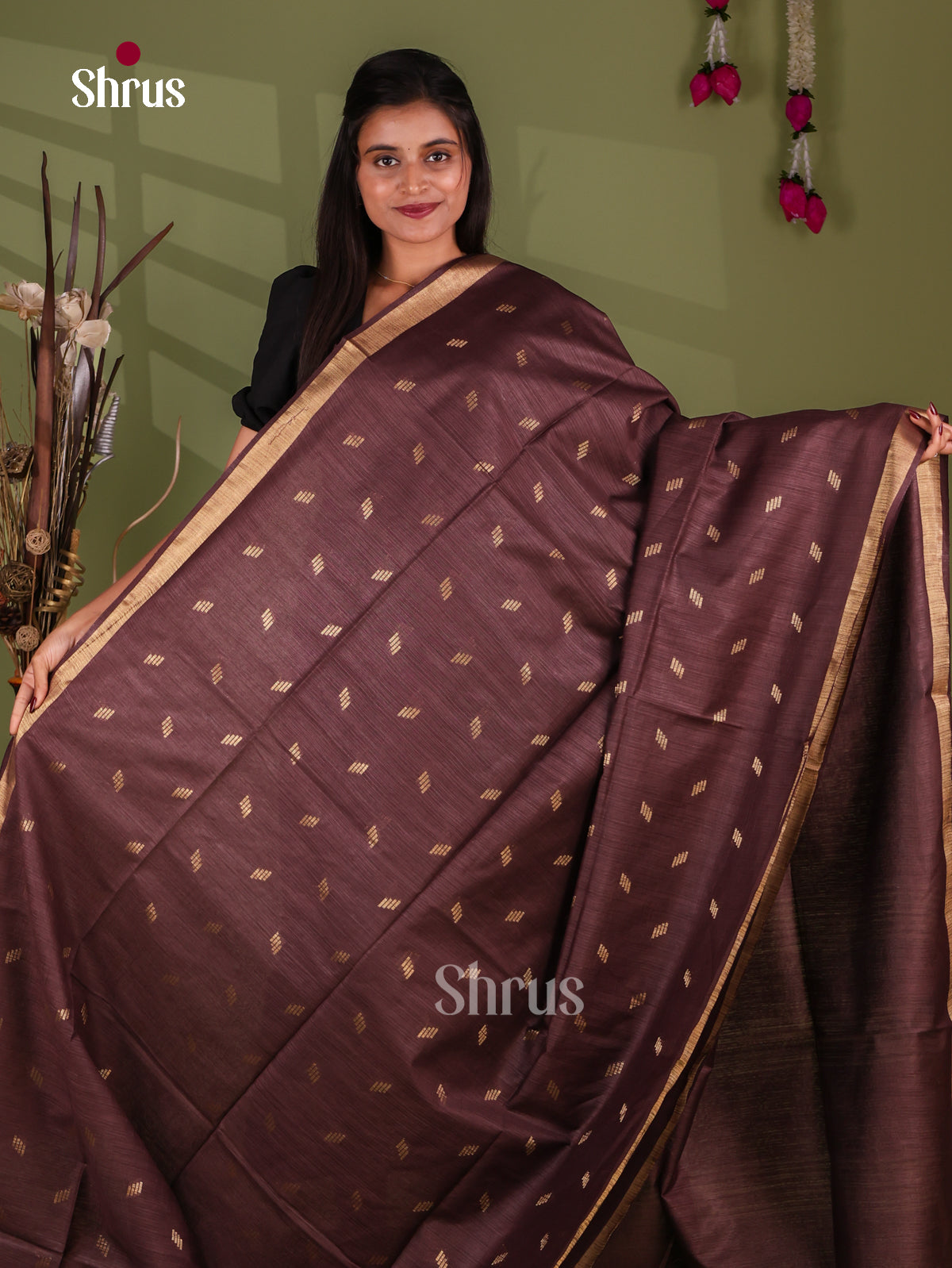 Zari Semi Tussar Saree - EJ13318