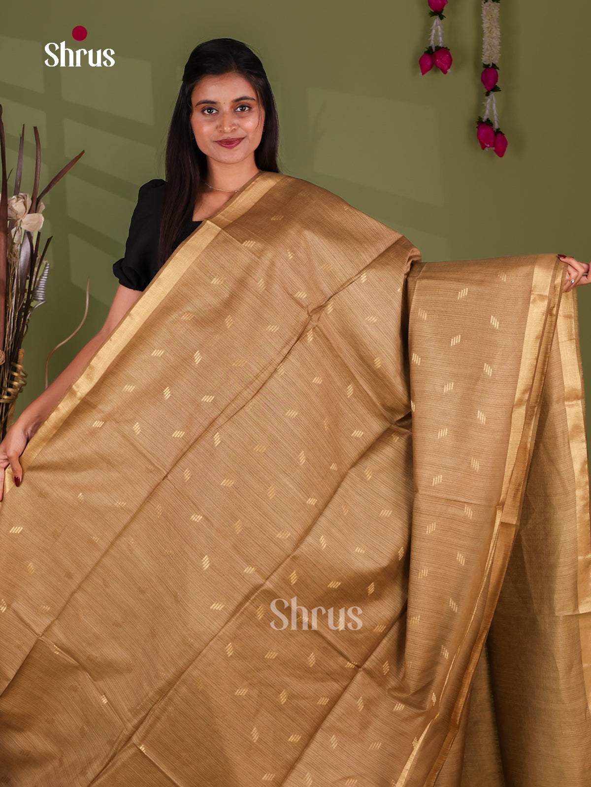 Zari Semi Tussar Saree - EJ13320