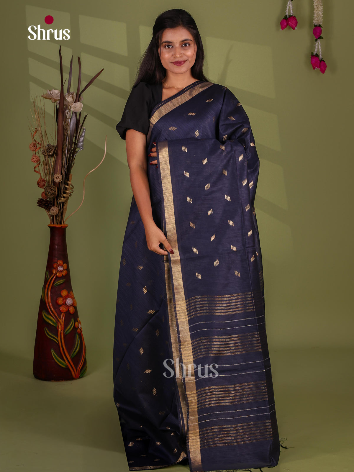 Zari Semi Tussar Saree - EJ13321