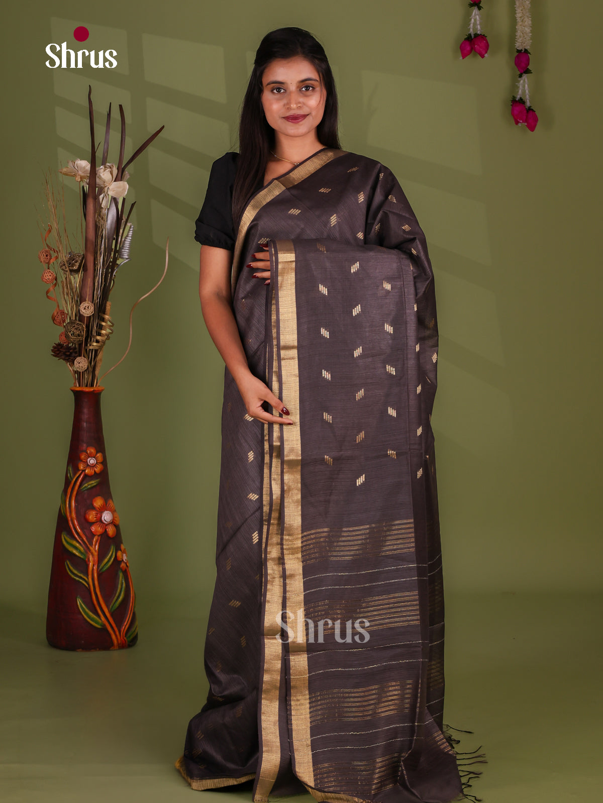 Zari Semi Tussar Saree - EJ13323