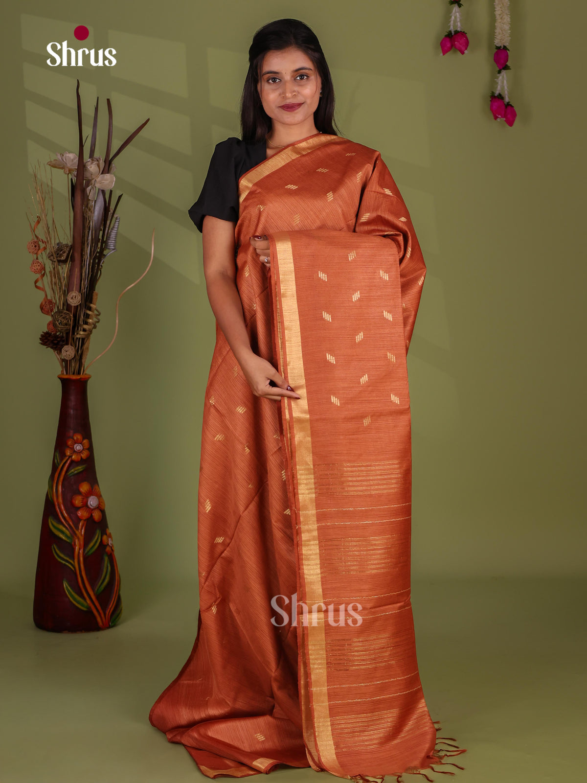 Zari Semi Tussar Saree - EJ13327
