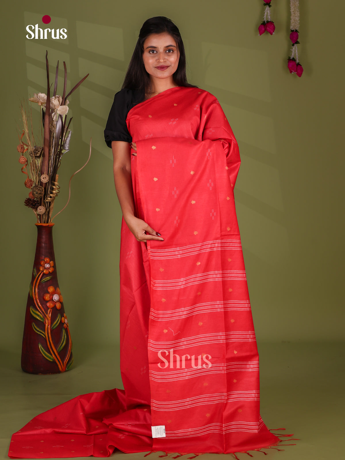 Semi Tussar Saree - EJ13339