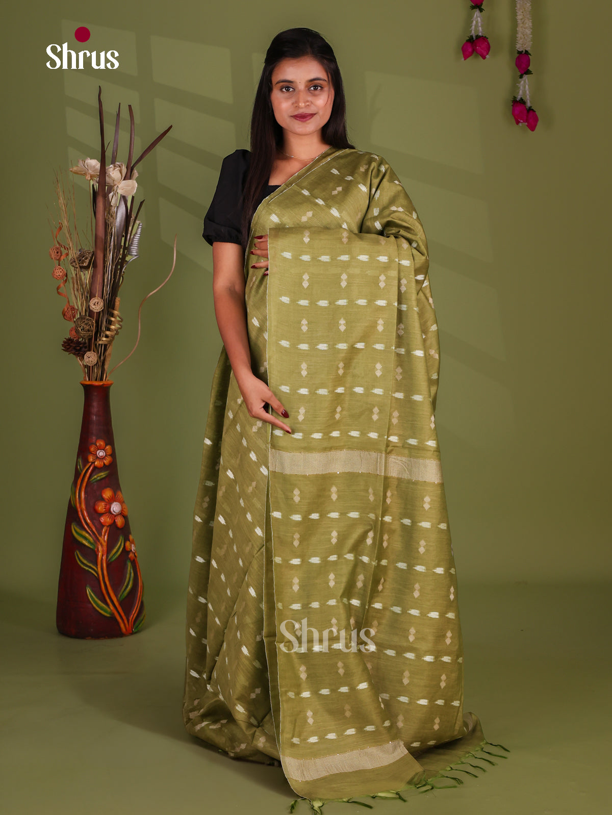 Zari Semi Tussar Saree - EJ13346