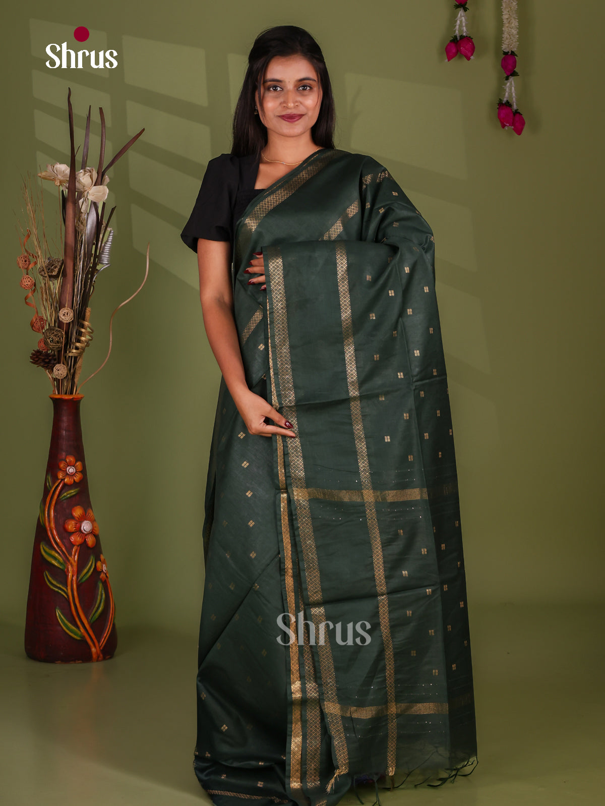 Zari Semi Tussar Saree - EJ13351