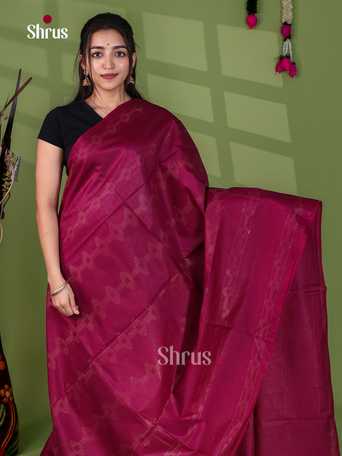 Zari Semi Tussar Saree - EJ13384